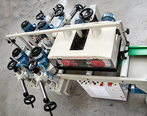 Photo of a custom built sanding machine